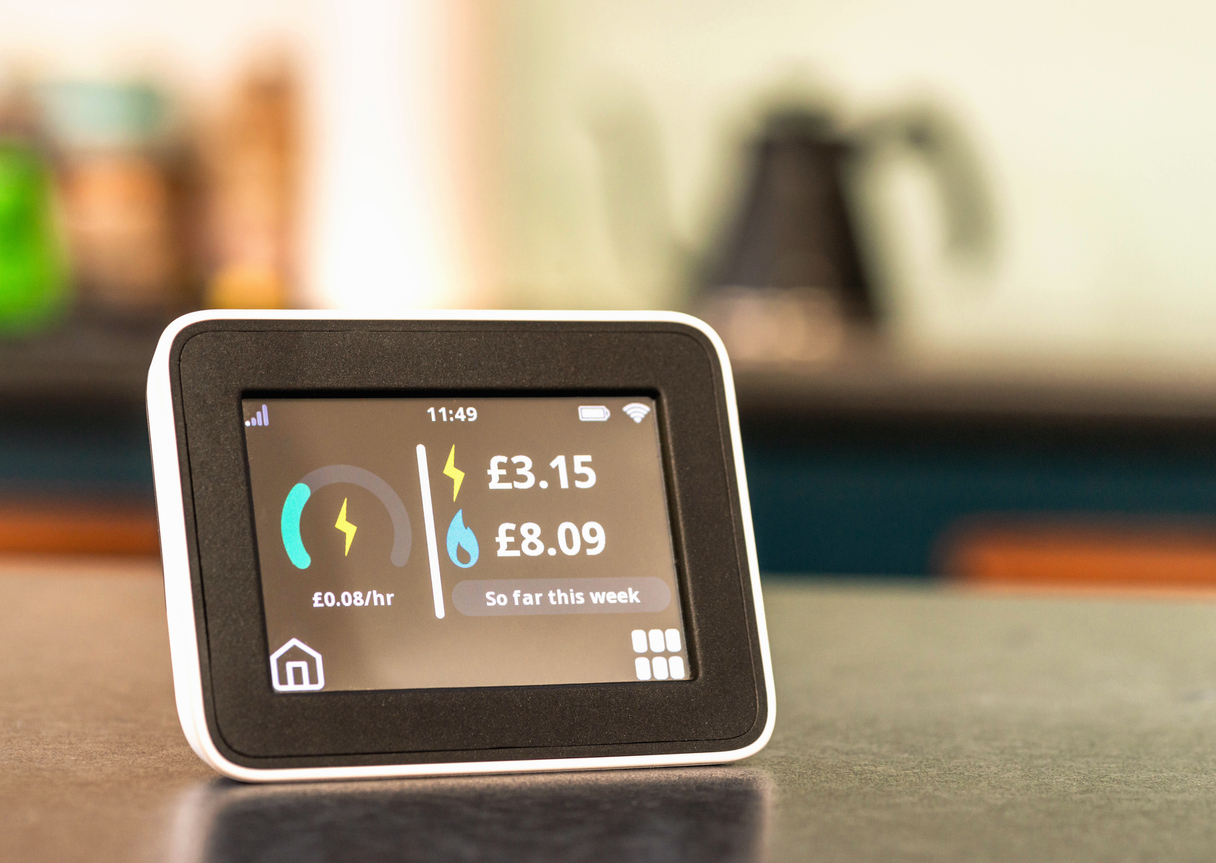 Domestic Smart Meter display in the UK