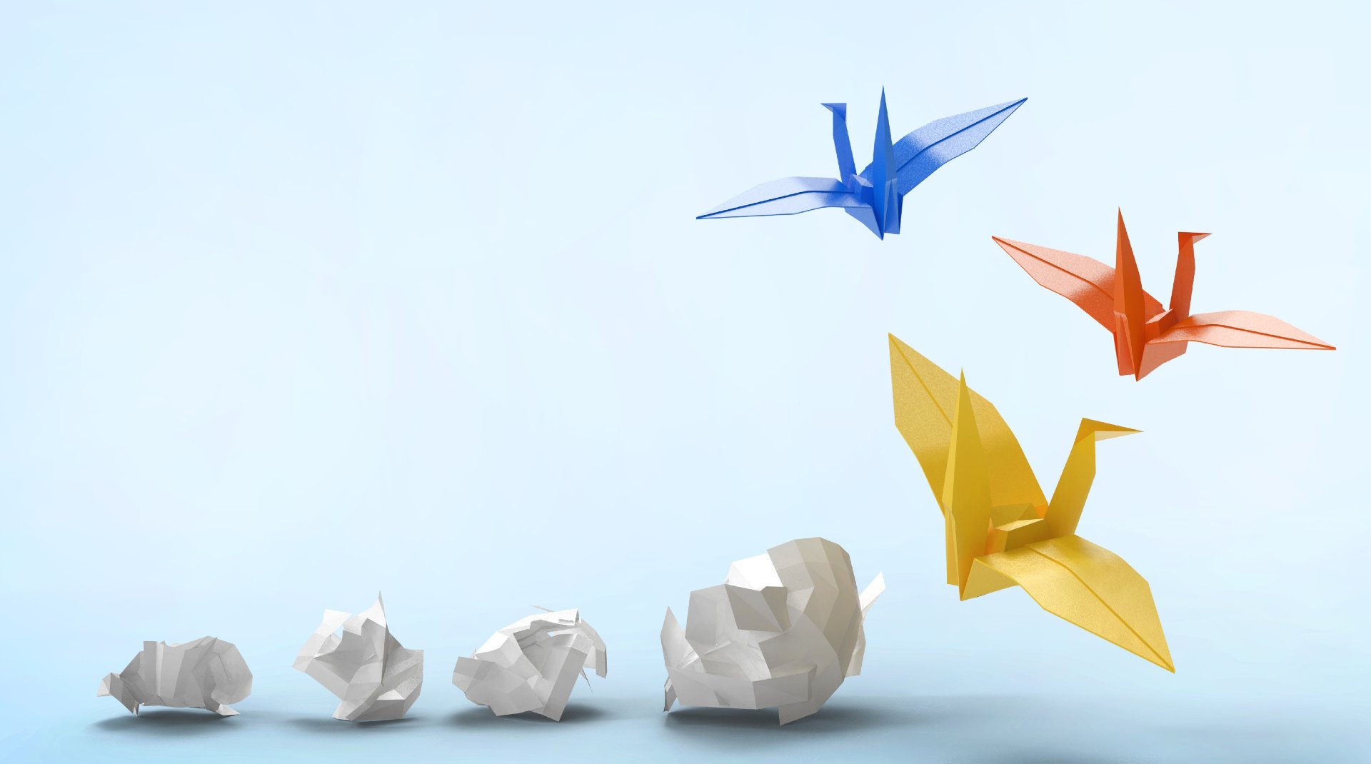 Origami Cranes Why you should be investing in marketing during a downturn